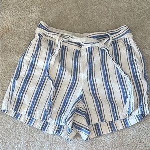Striped j crew shorts